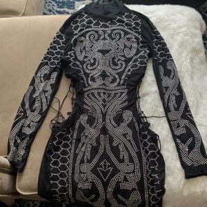 Black beaded dress